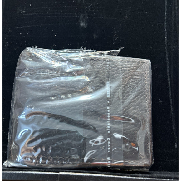 Ranger Belt Co Dark Brown Leather Bifold Wallet with Cowhide Inlay & Cross – NWT - Picture 5 of 14